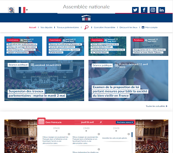 Site de l'assemblée nationale